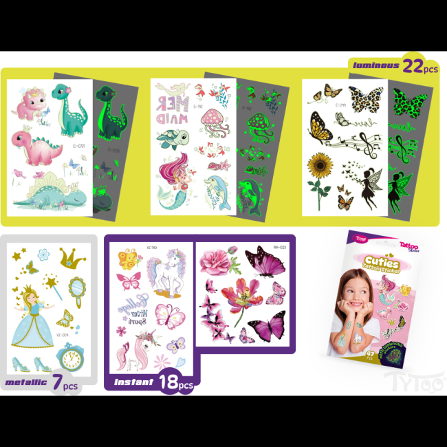 Set 47 tatuaje temporare tip autocolante Dragute Tytoo KOPXX1800015 BBJKOPXX1800015_Initiala