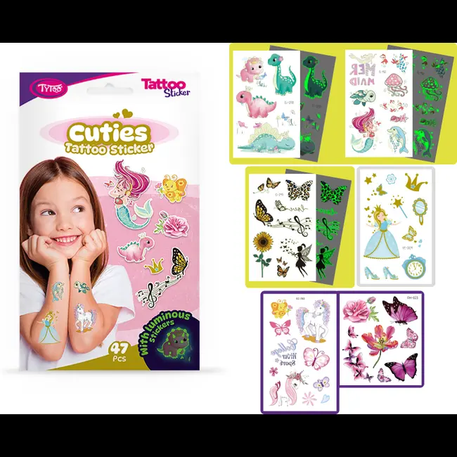 Set 47 tatuaje temporare tip autocolante Dragute Tytoo KOPXX1800015 BBJKOPXX1800015_Initiala