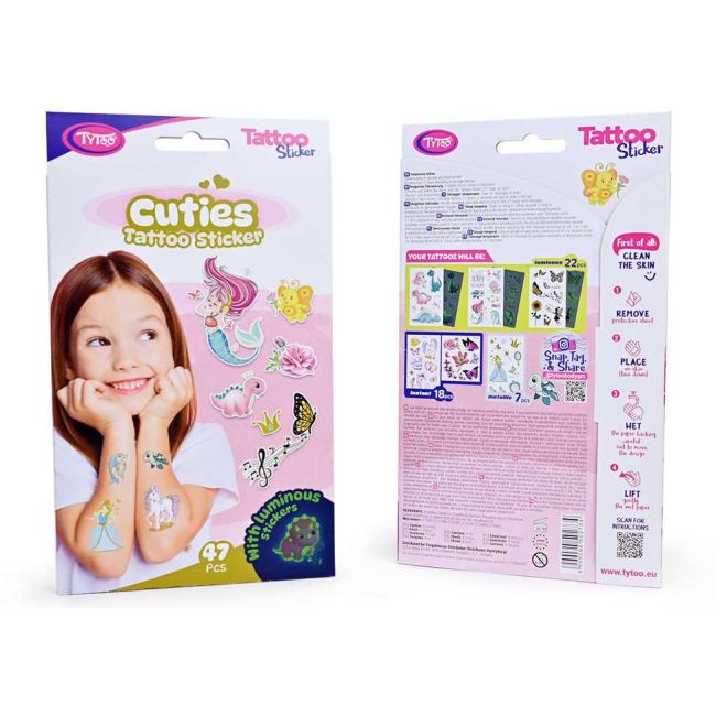 Set 47 tatuaje temporare tip autocolante Dragute Tytoo KOPXX1800015 BBJKOPXX1800015_Initiala