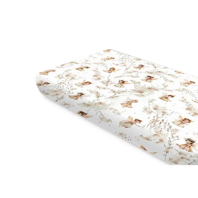 Cearceaf cu elastic, MimiNu, Pentru pat 160x80 cm, Din bumbac certificat Oeko Tex Standard 100, Fairy BYN6426972025485