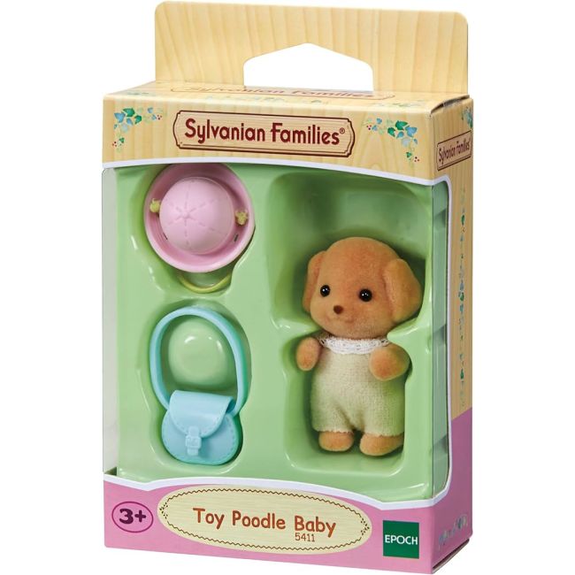 Figurine sylvanian families - bebe poodle sf5411