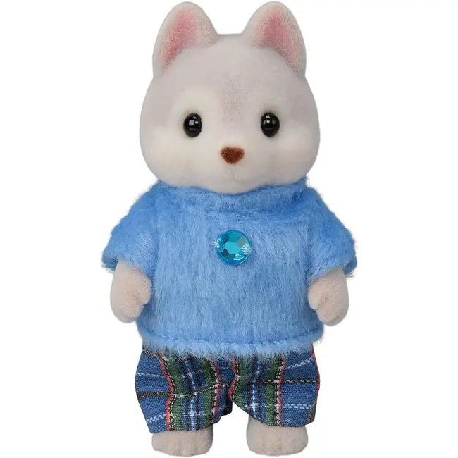 Figurine sylvanian families - familia catelusilor husky sf5636