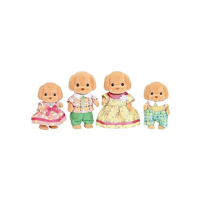 Figurine sylvanian families - familia catelusilor poodle sf5259