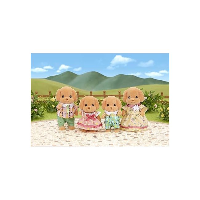 Figurine sylvanian families - familia catelusilor poodle sf5259