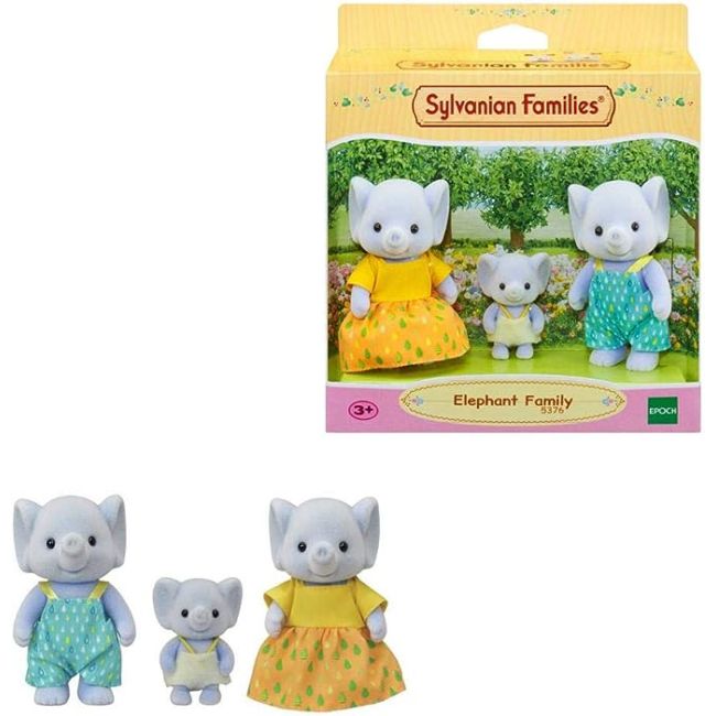 Figurine sylvanian families - familia elefanteilor sf5376