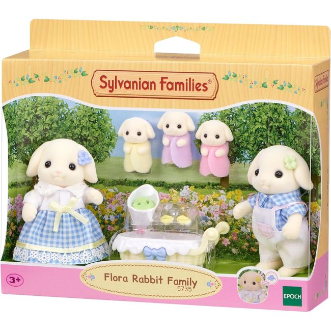 Figurine sylvanian families - familia iepurasilor flora sf5735