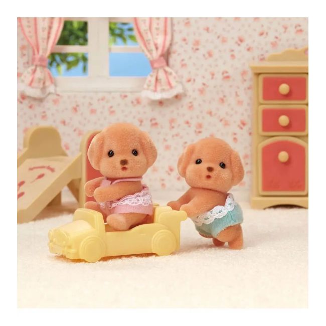 Figurine sylvanian families - gemenii poodle sf5425