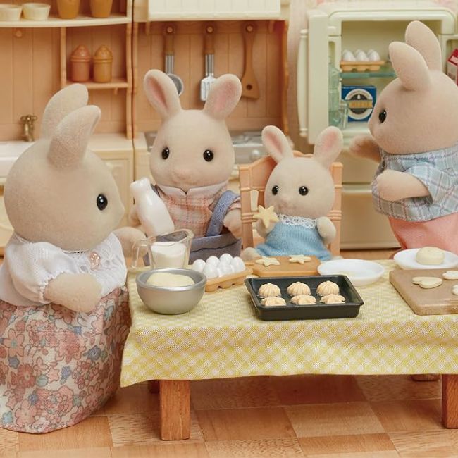 Figurine sylvanian families-familia iepurasilor milk sf5706