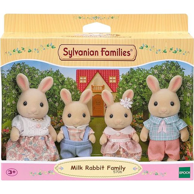 Figurine sylvanian families-familia iepurasilor milk sf5706