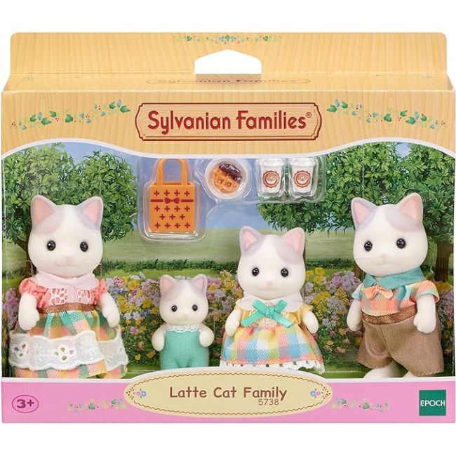 Figurine sylvanian families-familia pisicutelor latte sf5738