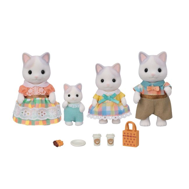Figurine sylvanian families-familia pisicutelor latte sf5738