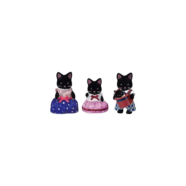 Figurine sylvanian families-familia pisicutelor negre sf5530