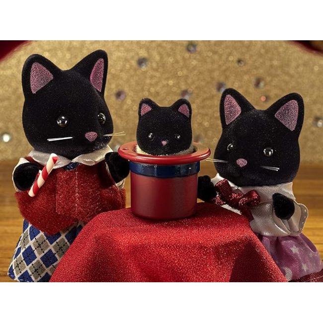Figurine sylvanian families-familia pisicutelor negre sf5530