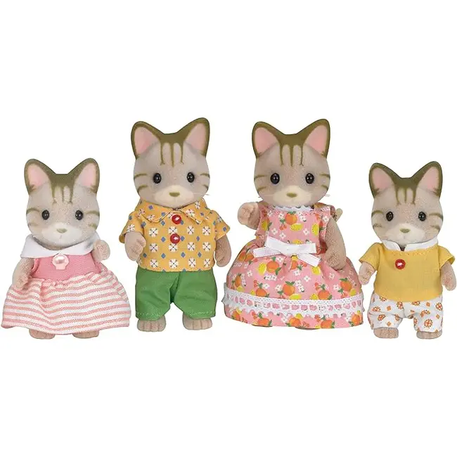 Figurine sylvanian families-familia pisicutelor vargate sf5180