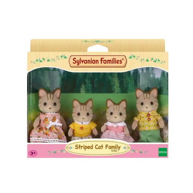 Figurine sylvanian families-familia pisicutelor vargate sf5180