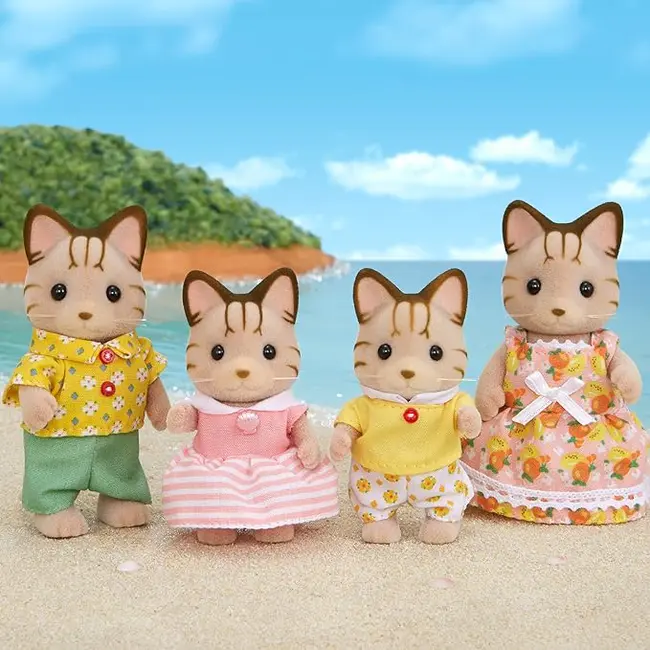Figurine sylvanian families-familia pisicutelor vargate sf5180