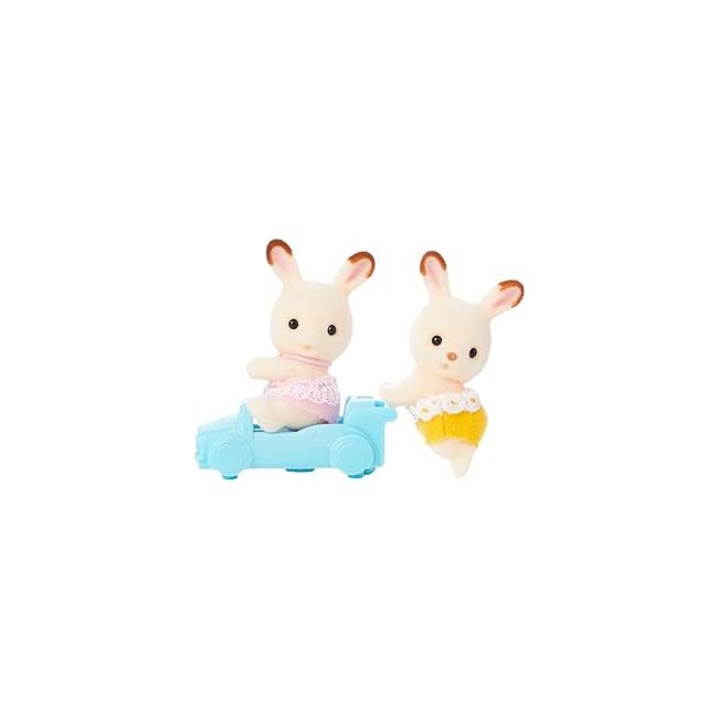 Figurine sylvanian families-gemenii iepurasi chocolate sf5420