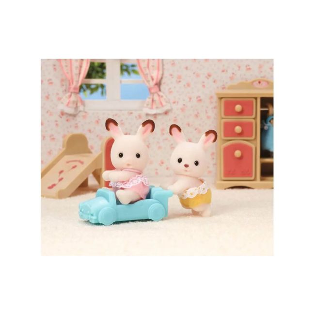 Figurine sylvanian families-gemenii iepurasi chocolate sf5420