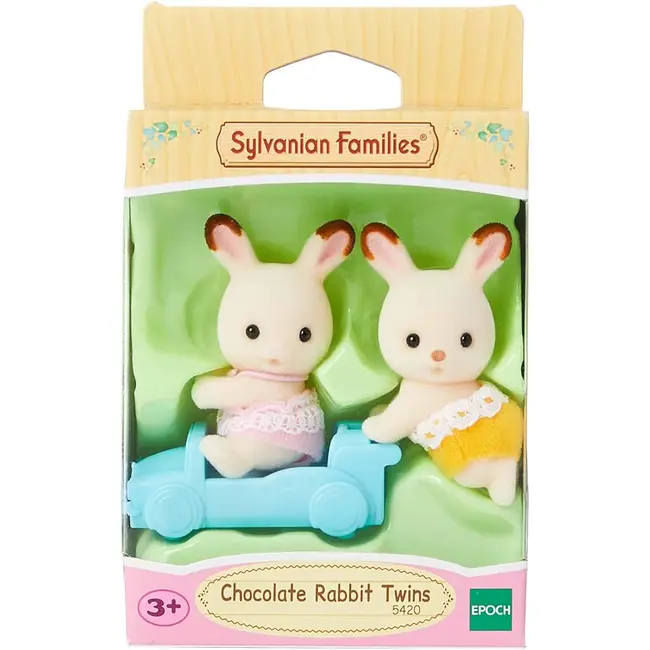 Figurine sylvanian families-gemenii iepurasi chocolate sf5420