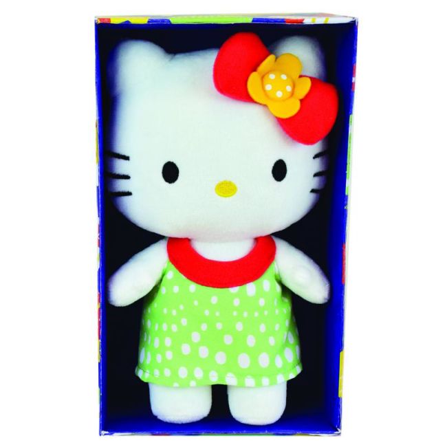 Jucarie plus jemini 20cm hello kitty - rochita verde je024053v