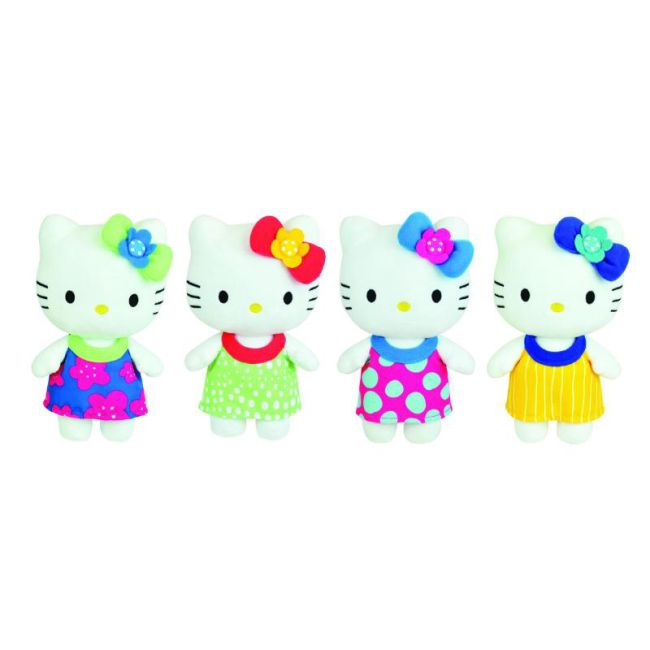 Jucarie plus jemini 20cm hello kitty floricele roz je024053