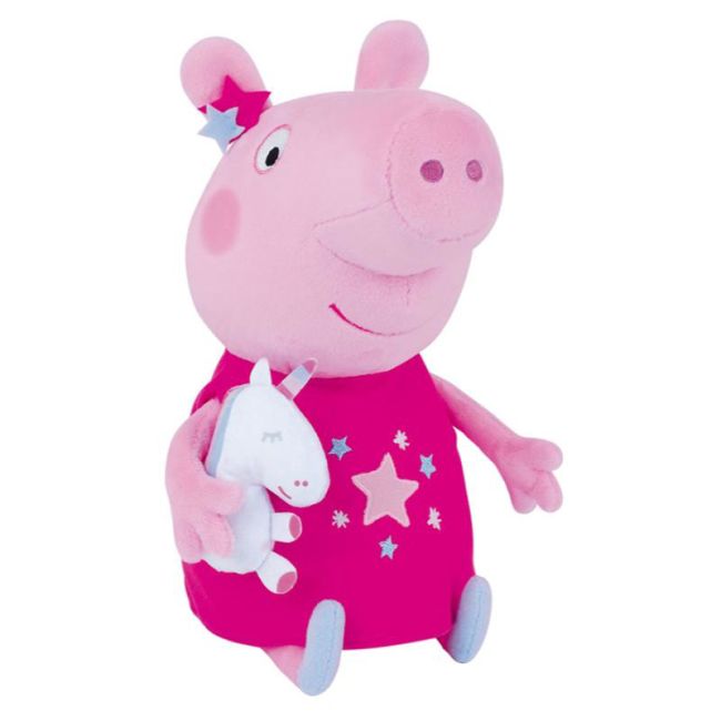 Jucarie plus jemini 30cm peppa pig cu mascota unicorn je023801