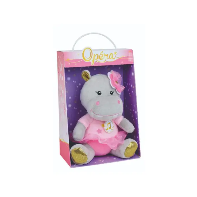 Jucarie plus muzicala jemini 18cm balerina hipopotam je024452