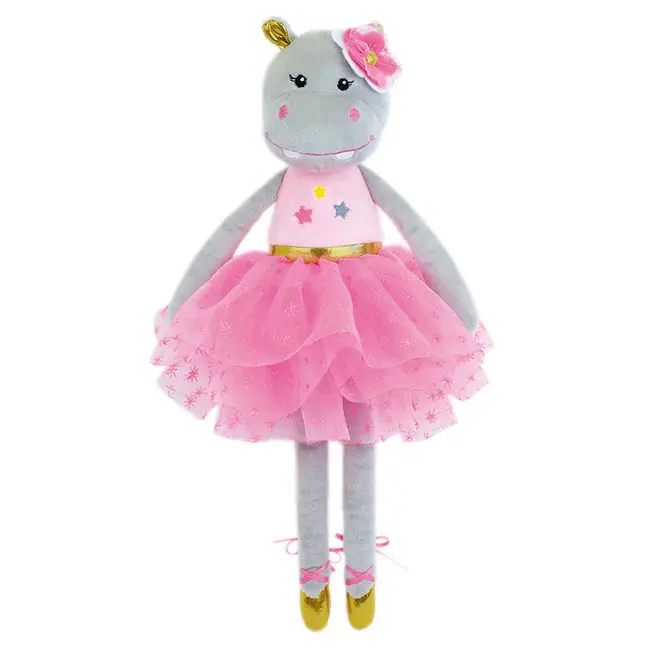 Jucarie plus muzicala jemini 40cm balerina hipopotam je024453