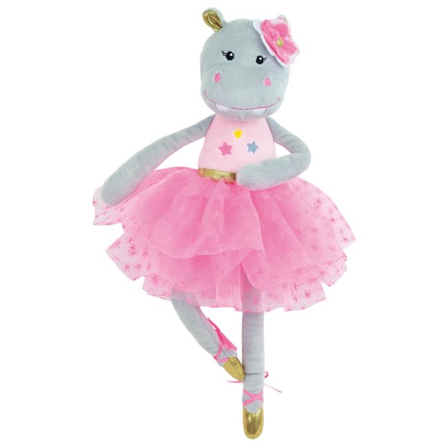 Jucarie plus muzicala jemini 40cm balerina hipopotam je024453