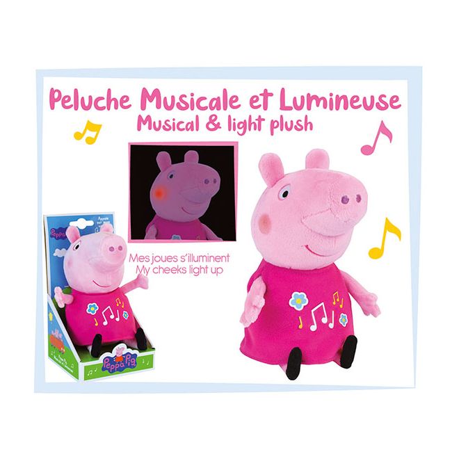 Jucarie plus muzicala jemini cu lumini 25cm peppa pig je023344