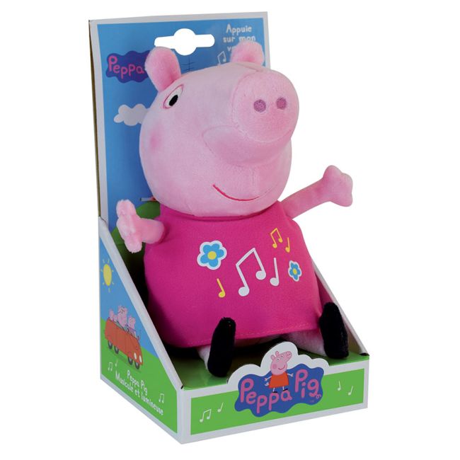 Jucarie plus muzicala jemini cu lumini 25cm peppa pig je023344