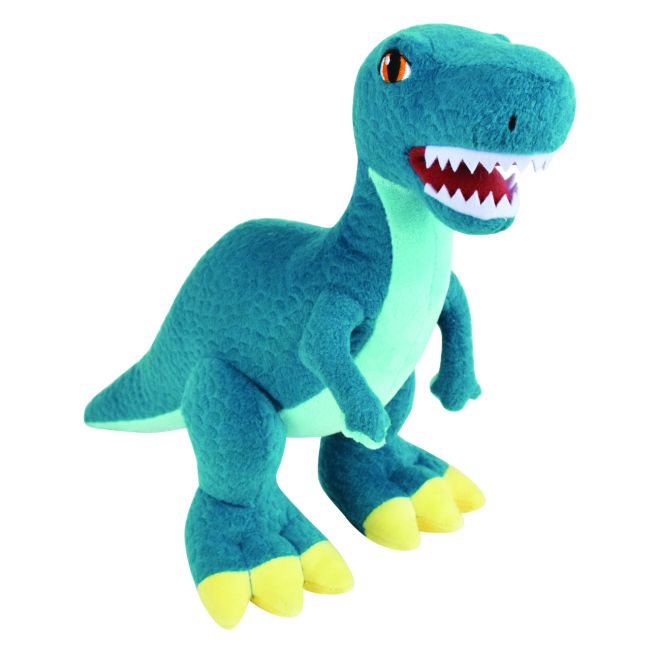 Jucarie plus muzicala jemini cu lumini 25cm velociraptor je024176