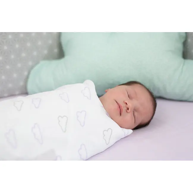 Set 3 museline bebe 100% bumbac blue - 80x80 cm