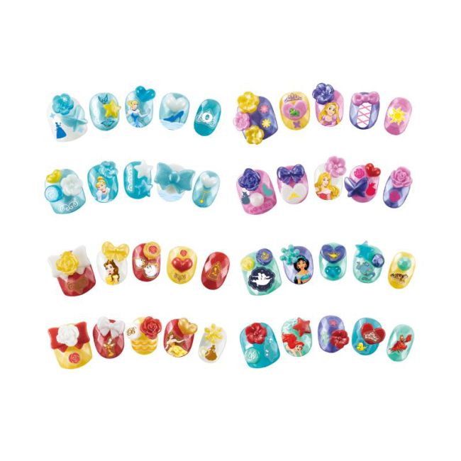 Set margele aquabeads - stickere pentru unghii printese disney ab35006