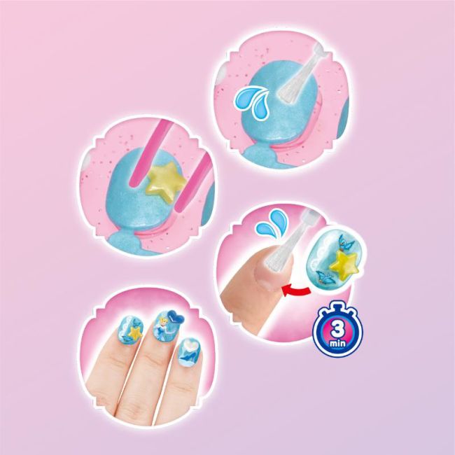 Set margele aquabeads - stickere pentru unghii printese disney ab35006