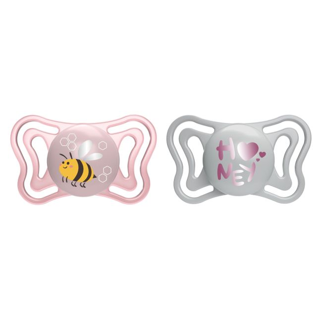 Suzeta Chicco PhysioPhorma Light, 2bucati, roz, 2-6luni CHC7103711-7