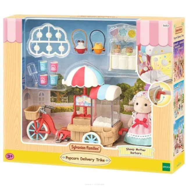 Sylvanian families - set stand tricicleta pentru popcorn sf5653