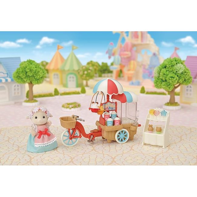 Sylvanian families - set stand tricicleta pentru popcorn sf5653