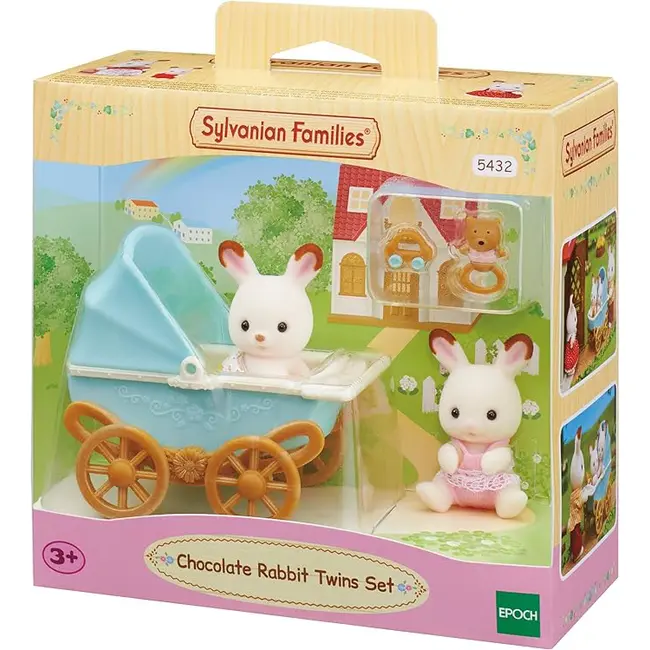 Sylvanian families-set carucior iepurasi gemeni sf5432