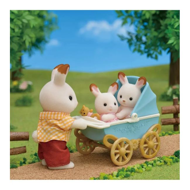 Sylvanian families-set carucior iepurasi gemeni sf5432