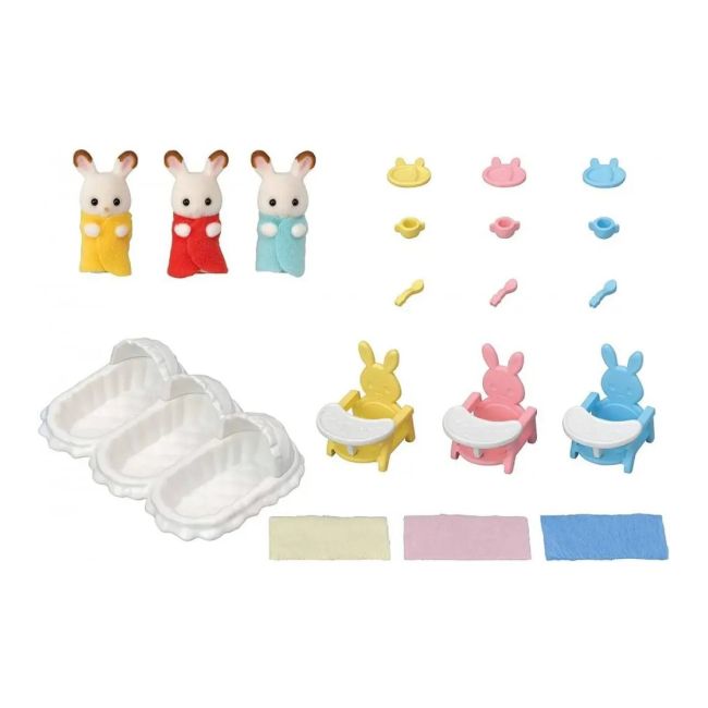 Sylvanian families-set de ingrijire a iepurasilor tripleti sf5532