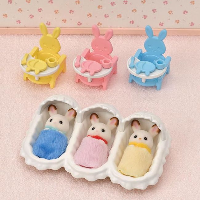 Sylvanian families-set de ingrijire a iepurasilor tripleti sf5532