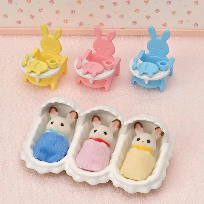 Sylvanian families-set de ingrijire a iepurasilor tripleti sf5532