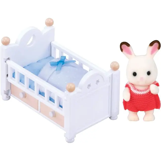 Sylvanian families-set patut bebe iepuras chocolate sf5017