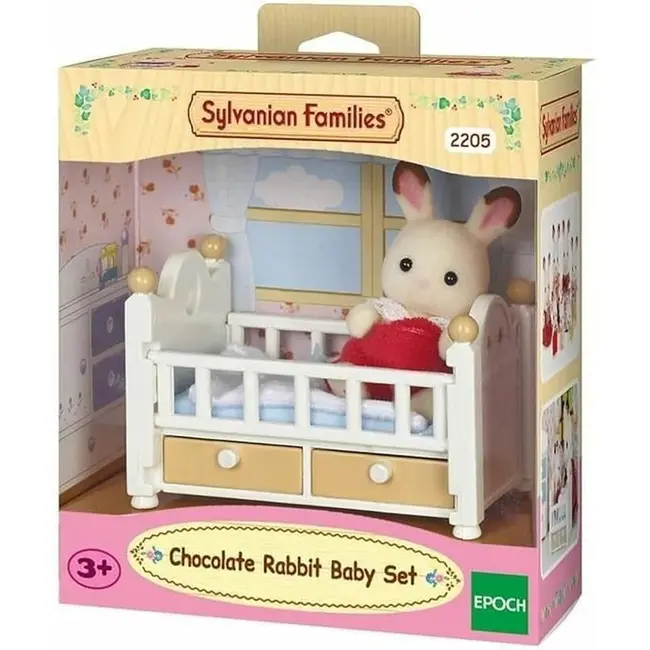 Sylvanian families-set patut bebe iepuras chocolate sf5017