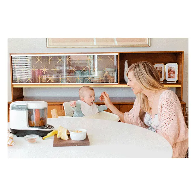 Pachet Bebe-Start 3 - Robot de bucatarie One Step Baby Food Maker + Incalzitor Apa BabyBrezza