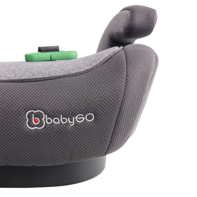 Babygo - scaun auto booster i-size bursa iv grey, 125-150 cm, certificat r129 bbbbgo-3582