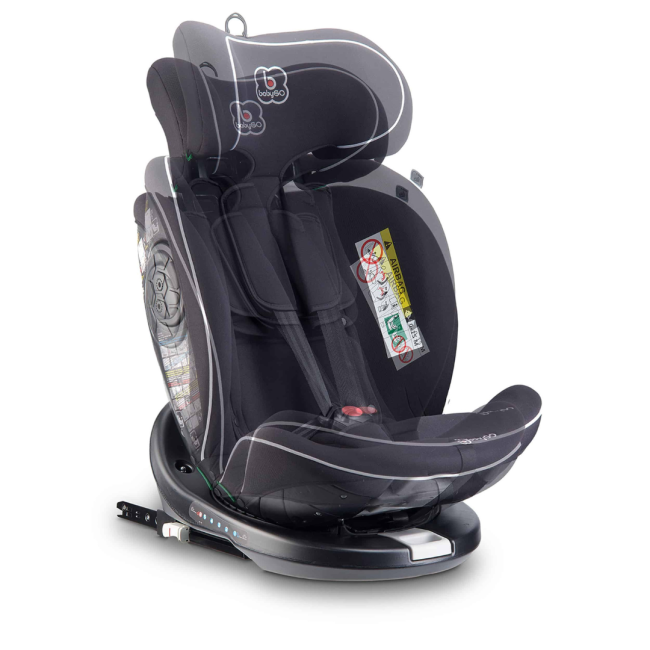 Babygo - scaun auto nova2, black, 40 -150 cm, certificat r129 bbbbgo-2331