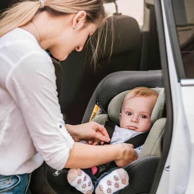 Babygo - scaun auto rotativ cu isofix, move360 grey, 40-150 cm, certificat r129 bbbbgo-2601