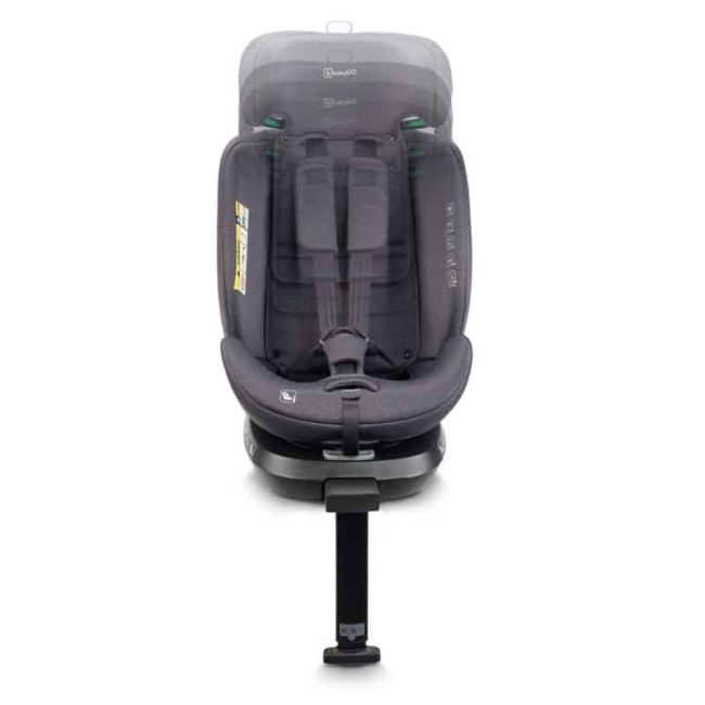 Babygo - scaun auto rotativ cu isofix, move360 grey, 40-150 cm, certificat r129 bbbbgo-2601